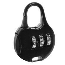Mini Zinc Alloy Combination Lock with Key Numeric Access for Luggage, Backpacks and Travel Bags