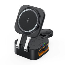 Supporto Caricabatterie Wireless Magnetico da 15 W, Stazione di Ricarica Wireless Rapida per 16, 15, 14, 13, Airpod, IWatch