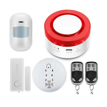 Tuya Home Security Alarm System Kit WiFi Wireless Burglar Alarm Home Shop Store Burglar Motion Sensor