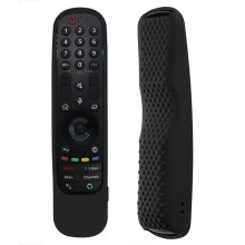 Siliconen Afstandsbedieningshoes voor TV An-MR21 MR22 Schokbestendige, Verlichte Hoes, Zwart