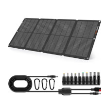 4 Pannelli Solari Pieghevoli USB, Celle Solari Portatili, Piastra Solare Pieghevole Impermeabile, Caricabatteria per Telefono Cellulare