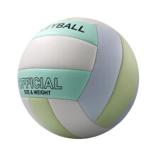 Outdoor Volleyball Fine Stitching Round Smooth PVC For Indoor And Outdoor Training Blue
