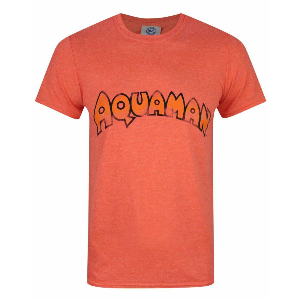 New Marvel Men's Short Sleeved T-Shirt ( ) Orange