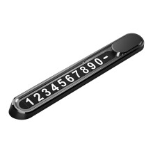 Magnetic Temporary Parking Card for Car with Privacy Number Concealment and Large Visible Numbers