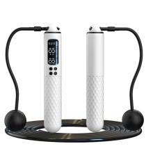 Intelligent Tellend Springtouw Gewichtdragend Touwloos Dubbeldoel Fitness Oefening Staaldraad Wit