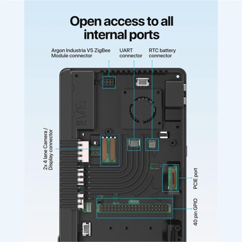 Per Argon ONE V5 Case Custodia In Lega di Alluminio per Raspberry Pi 5 Case In Metallo 1