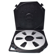 10inch Empty Take Reels Storage Box with 6-Hole Empty Takeup Reel Portable Protection Case for 10Inch Sound Tapes A