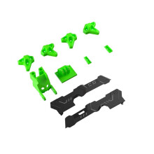 Nieuwe Vervangende Behuizingaccessoires voor CineFlow 5 FPV-Drone Spuitgietset Groen