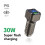 Autoladegerät USB C 30W Telefon-Autoladegerät mit Sicherheitshammer-Design USB-Autoadapter Multifunktions-Autoladegerät-Adapter 3