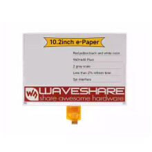Waveshare 10.2inch E-Paper Display (G) E-Ink Display for Raspberry Pi/Jetson /Audio/ESP32 960x640 A
