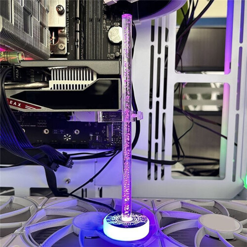 Supporto per Scheda Grafica ARGB 5V 3Pin, Supporto GPU per Aura Sync, Supporto per Scheda Video Regolabile In Altezza per PC Desktop 1