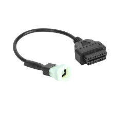 6 Pin to 16 Pin Motorcycle Adapter Cable Replacement Motorcycle Accessories for OBD2 Motorcycle Connector KT MOBD2
