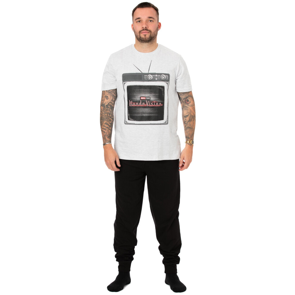 New Marvel Men's (Large) Short Sleeve Long Leg Pyjama Set ( ) White