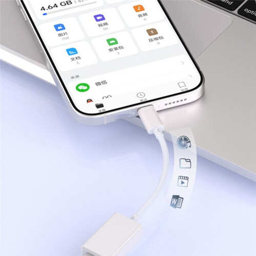 OTG-Adapter Typec auf USB, Doppelseitig, 3.0-Adapterkabel auf USB-Stick, Geeignet für  16/15, Android-Konverter 2