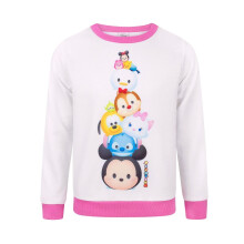 (5-6 Years) Disney Tsum Tsum Sweatshirt (Girls White)