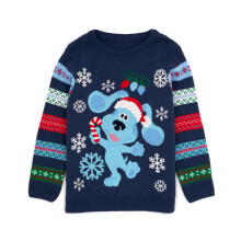(3-4 Years) Blue's Clues & You! Christmas Jumper (Boys Blue)