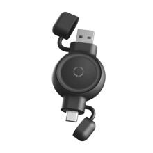 2-in-1 Magnetische Draadloze Horlogelader voor Watch I Watch9 8 7 6 5 4 Draagbaar USB Type C Snellaadstation