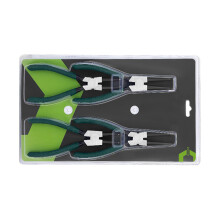 Snap Ring Pliers Set 4Piece Carbon Steel with Straight and Curved Tips for Mechanics and Motorcycle