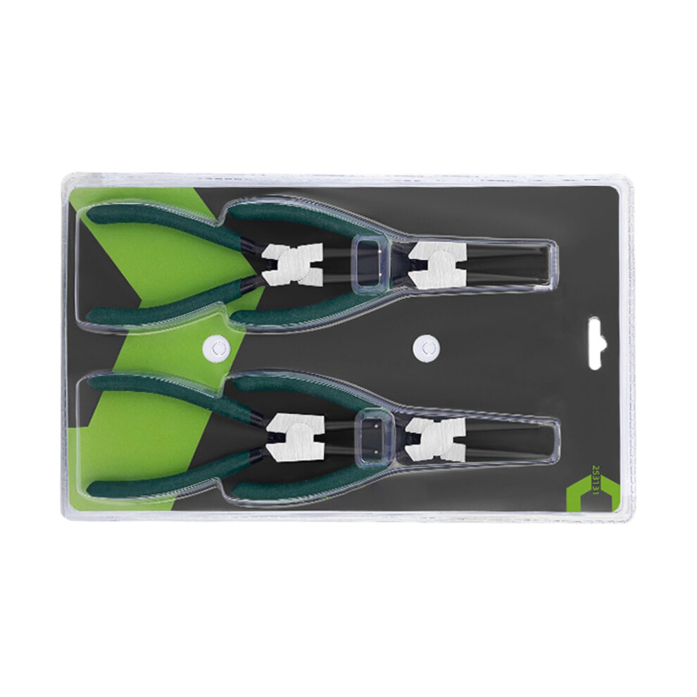 Snap Ring Pliers Set 4Piece Carbon Steel With Straight And Curved Tips For Mechanics And Motorcycle 9347817505818