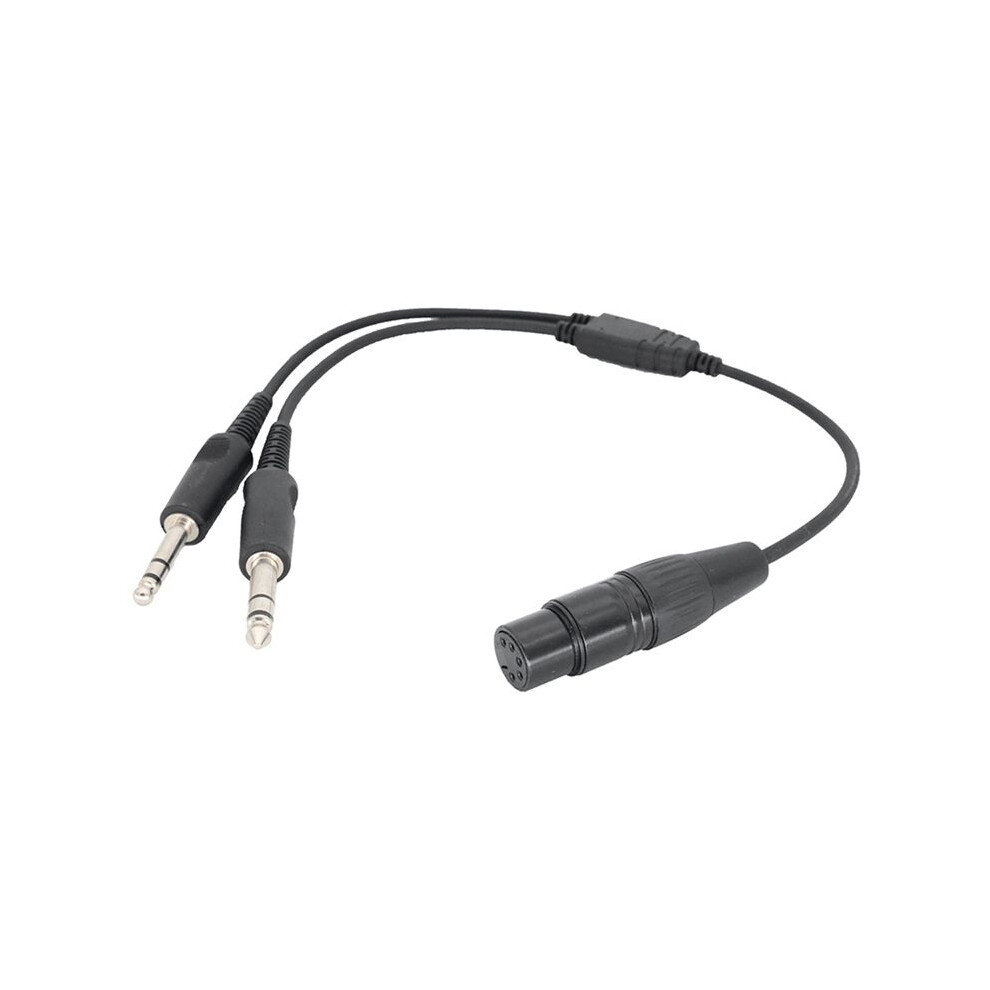 For Airbus Xlr To Ga Dual Plug 5 Pin Aviation Headset Connector Male To Female Aviation Earphone Wire 6033071327329