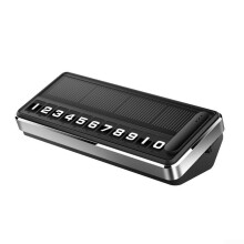 Solar Powered Parking Plate with LED Lighting, Privacy Protection, Fade Resistant Car Number Sign