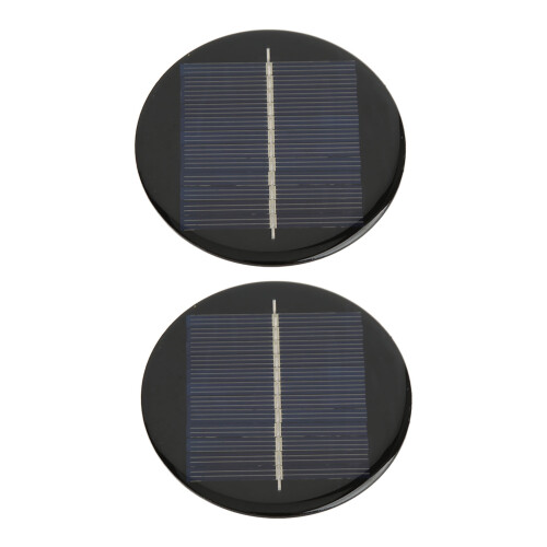DIY 2Pcs 6V 80mm Polysilicon Solar Panels with Excellent Light Absorption