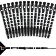 15 Pcs Aluminum 2BA Dart Shafts for Steel and Soft Tip Darts, Durable Metal Stems Replacement Kit