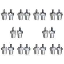 10 Pair Zinc Alloy Battery Side Terminal Charging Posts Fit 8mm Positive (+) or Negative (-) Battery Cable Terminals