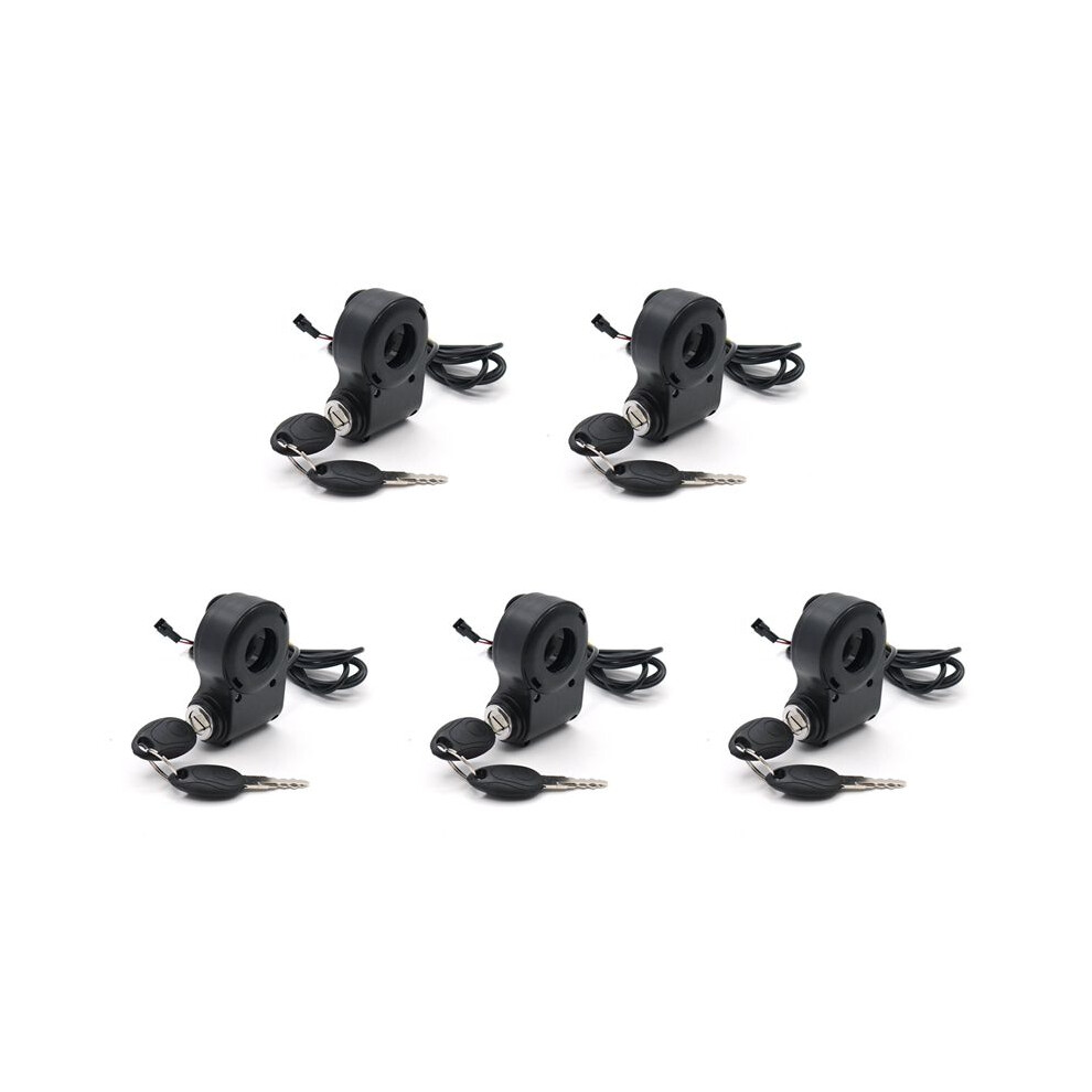 5X E-Bike Lgnition Lock Key Thumb Throttle Power For M4 M5/Xiao Mi M365 Universal Black 6033890100714