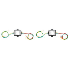 2X 2-to-3 Wire Splice Trailer Converter Electrical System Wire Harness Adapter US Type Tail Light Converter
