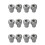 6 Pair 3/8inch Female Thread Positive Negative Battery Post Terminal Adapters Battery Cable Terminals 1
