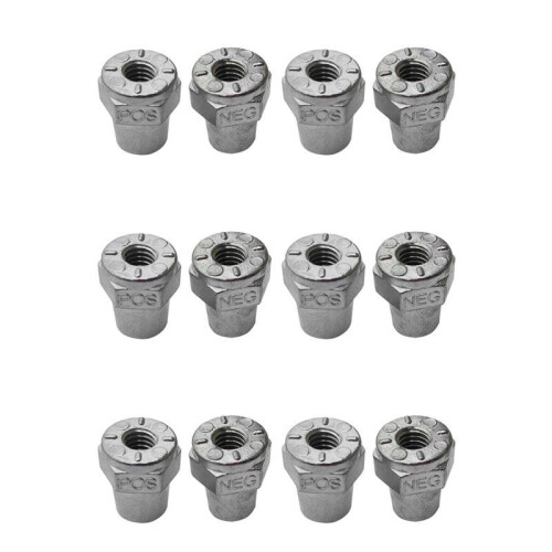 6 Pair 3/8inch Female Thread Positive Negative Battery Post Terminal Adapters Battery Cable Terminals