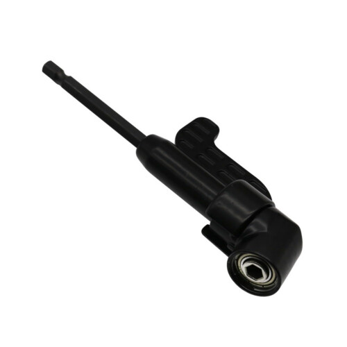 Corner Drill Adapter With Head Attachments For Various Screws For Small Space Operations Black