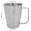 Jarra para espumar leche 700ml Plateado 70x130x105mm 8