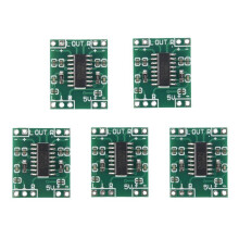 5 Pcs Digital Power Amplifier Board,2X3W Type D PAM8403 Audio Module  5V Digital Audio Amplifier Board Module