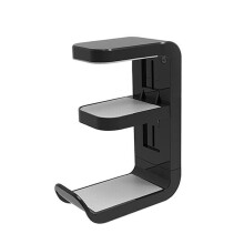 360 Rotating Headphone Stand Desktop Headset Holder Wall Mount Desk Hanger Hook for Gaming Controller Accessories A