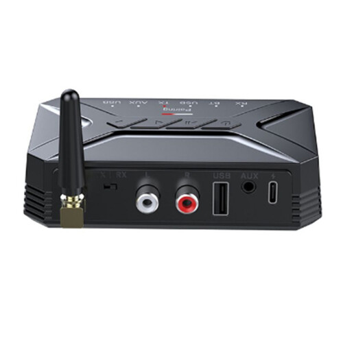 5.0 Audio Transmitter Receiver 40M HD Low Latency Wireless  Adapter 3.5mm AUX Jack USB 1