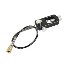 Diving Refill Adapter and Hose, 8mm Interface, Air Transfer Connector, Water Sports Gear, Black, With Pressure Gauge