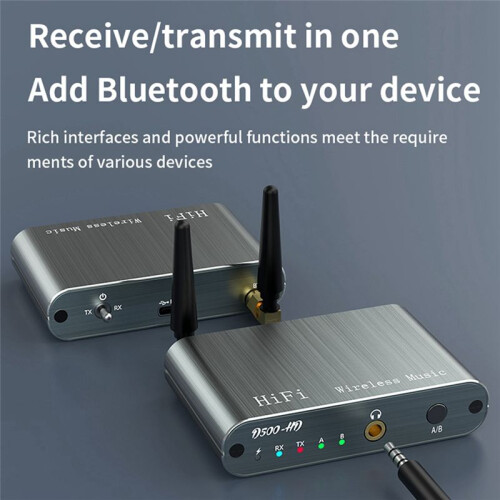 2-In-1  HIFI Wireless Receiver Transmitter One Tow Two Speaker Phone Support APTX-HD/LL Receiver Transmitter 1