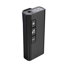 Car Receiver Wireless Hands Free Calling Adapter Audio Converter with Digital Display TF Card