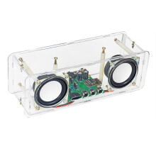 2-Channel  Speaker DIY Kit Stereo Amplifier Board Electronic Products Assembly Welding Practice Part with Shell