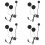 4X Motorcycle Helmet  Headset Microphone Speaker Headset Accessories for Half-Helmet 1
