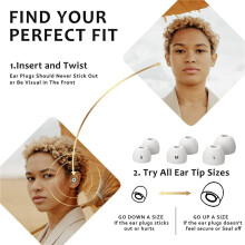 2X Ear Plugs for Sleeping Noise Cancelling Soft Reusable Hearing Protection in Flexible, Noise Cancelling Earbuds
