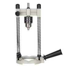 Adjustable Angle Drill Stand with Pipe Holder and Removable Handle for Precise Versatile Drilling