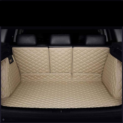 Boot Liner Waterproof NonSlip PU Leather Full Coverage Cargo Mat Beige for BMW 3 Series E30