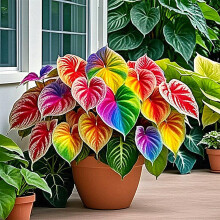 Mix Golden Jade Hosta Plants For , Container Friendly, 5 Plant Bundle, Shade Tolerant, Green Gold Foliage