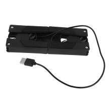 Laptop Cooling Pad with Adjustable Stand, Silent Gaming Cooler for Desk, AntiSkid Lightweight Design