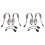 4Pcs 45W White Led Car Angel Eyes LED  HALO Ring Light Bulb Headlight Bulb for - E39 E53 E60 E61 1