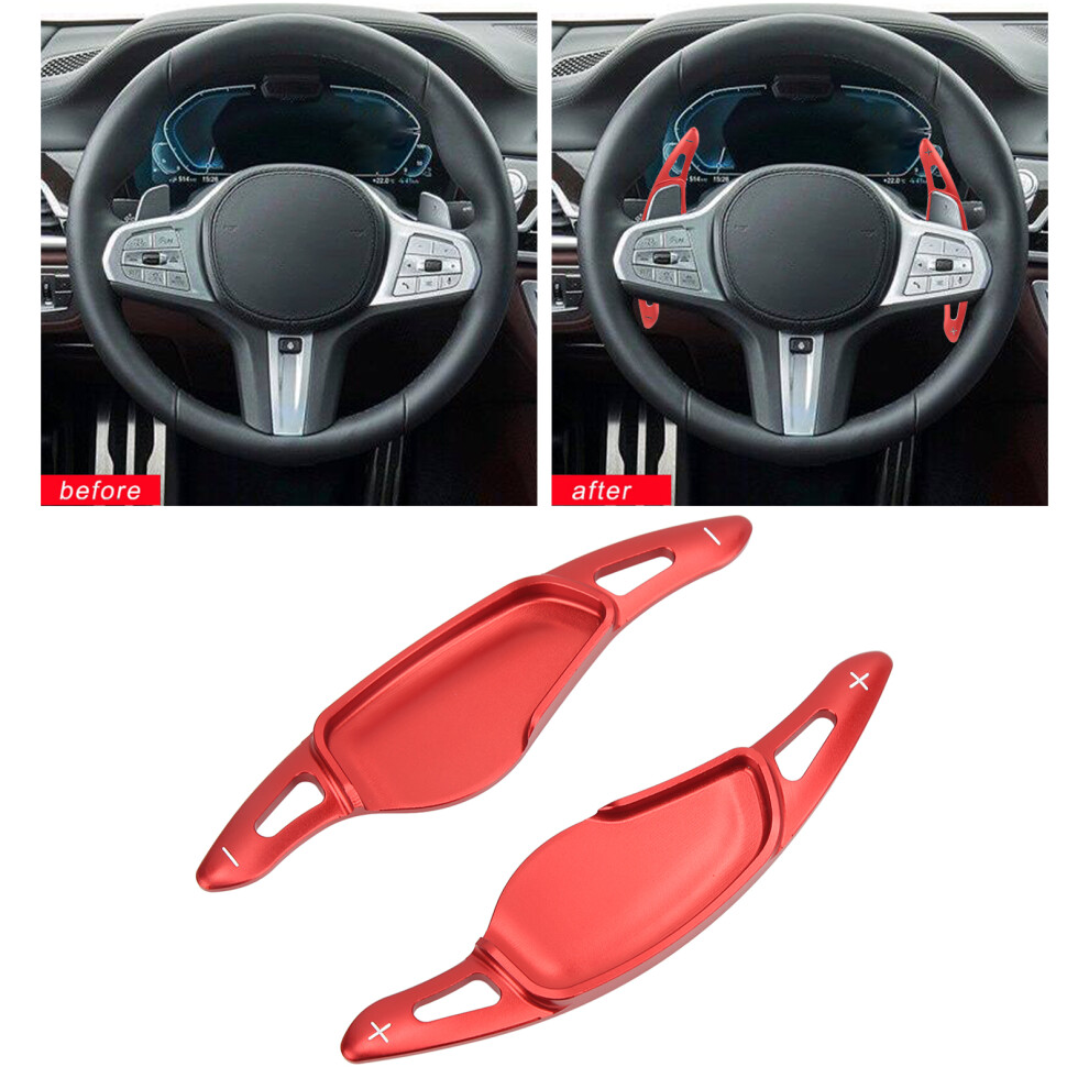 Aluminum Alloy Paddle Shifter Extension For G Chassis G20-G82 F90 Red 9361375579326