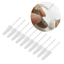 10pcs Hearing Aid Cleaning Brushes Nylon Vent Tube Hair Cleaning Tool 3.5mm UK